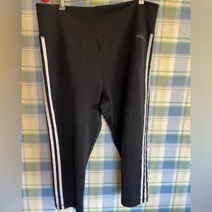 Adidas Climalite Leggings. XL Black with the 2 white stripes down the sides.